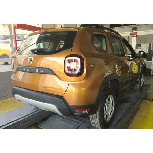 Dacia Duster 2 2018+ - Arka Alt Plate A Plus+ Oem Stil, Mat Gri Vkm. Set