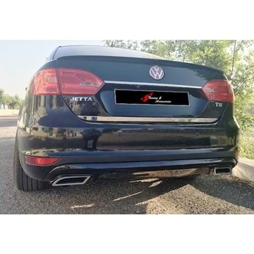 VW Jetta Mk6 2010+ - Difüzör Sport Krm. Egz. Ucu HB, Piano Black Vakum Set