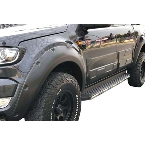 Ford Ranger 2015-2019 T7 Çamurluk Dodik Seti Mat Siyah-4 parça