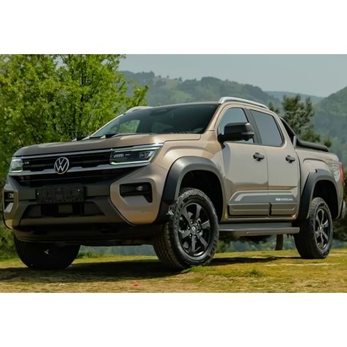 VW Amarok Mk2 2020+ - Çamurluk Kaplaması/Üst A Plus Oem V1 Stil, Mat Siyah Ürün Yüzeyi, Vkm., Set
