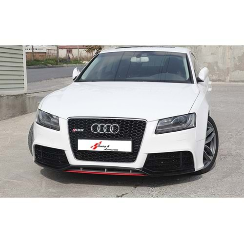 Audi A5 B8 2007+ - Panjur RS5 Stil, Krm. Çerçeve Piano Black Izgara ABS