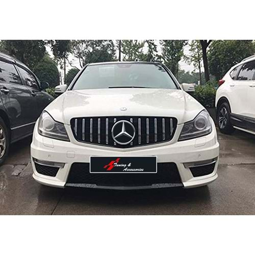 M. Benz W204 2007+ - Panjur GTR Oem Stil, Krm. Şerit Piano Black İç Yüzey ABS