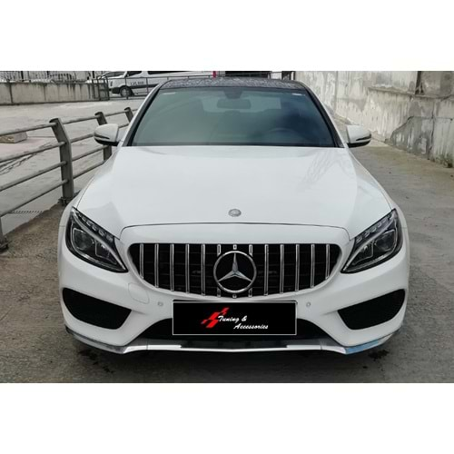 M. Benz W205 2015+ - Panjur GTR Oem Stil, Krm. Şerit Piano Black İç Yüzey ABS