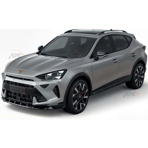 Seat Cupra Formentor Mk1 FL 2024+ - Tampon Lipi/Ön, A Pex Cupra V1 Stil, Piano Black Parlak Ürün Yüzeyi, Vakum