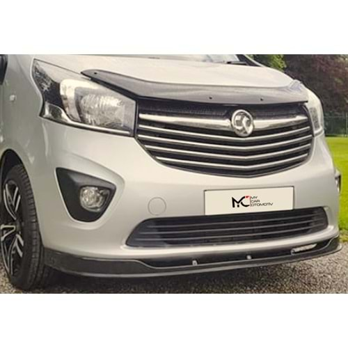 Opel Vivaro B 2014+ - Ön Lip A Plus+ Standart V1 Stil, Piano Black Parlak Ürün Yüzeyi, Vkm.