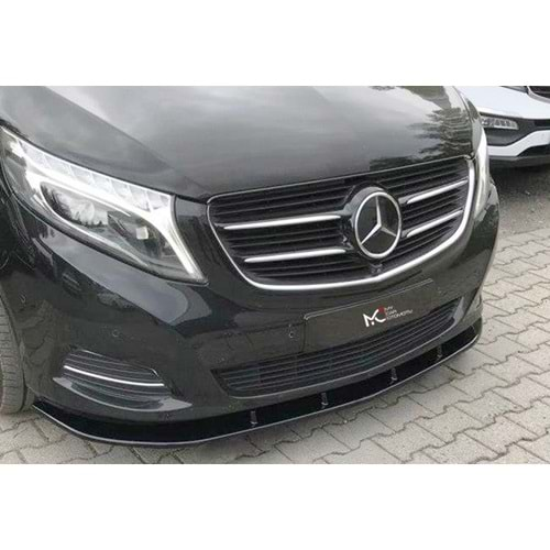 M. Benz W447 2014+ - Ön Lip A Plus+ Standart V2, Piano Black Parlak Ürün Yüzeyi, Vkm.