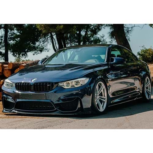 BMW F82 M4 2014+ - Tampon Lipi/Ön, A Plus M4 V2 Stil, Piano Black Parlak Ürün Yüzeyi, Vakum