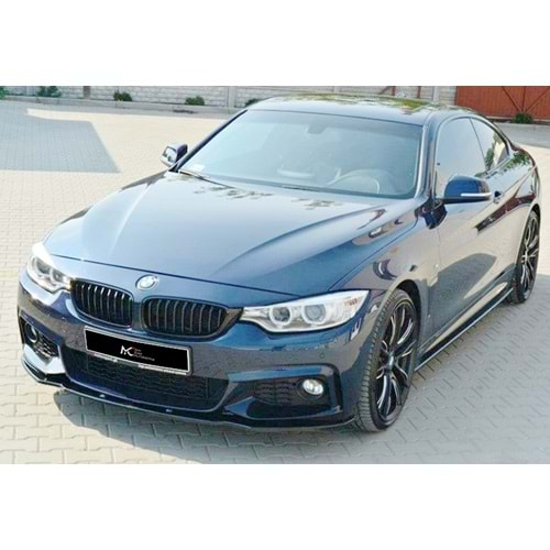 BMW F32 2014+ - Lip/Ön Lip A Plus+ M Pack V1 Stil , Piano Black Parlak Ürün Yüzeyi, Vkm.