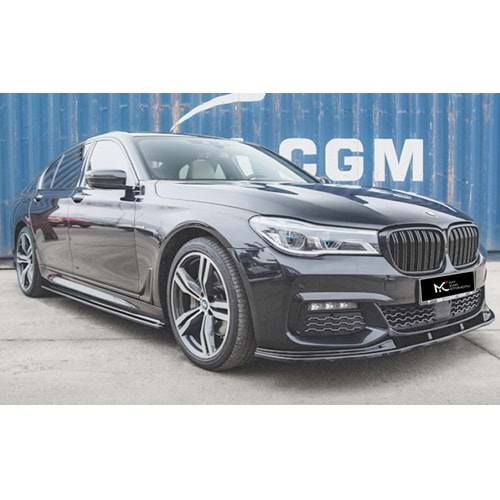 BMW G11 2015+ - Lip/Ön A Plus+ M Pack V2 Stil, Piano Black Parlak Ürün Yüzeyi, Vkm.