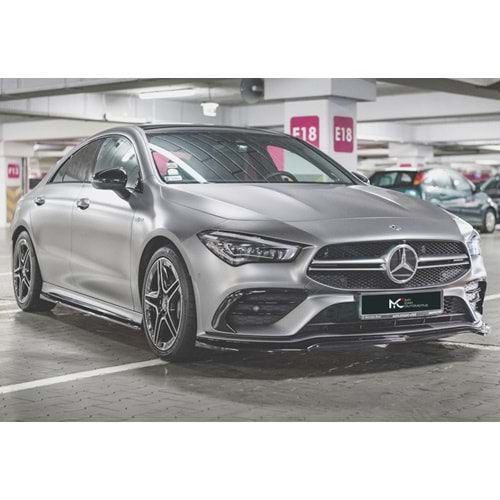 M. Benz C118 2019+ - Ön Lip Max A Plus+ AMG CLA 35 Aero Stil, Piano Black Parlak Ürün Yüzeyi Vkm.