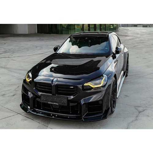 BMW G87 M2 2023+ - Tampon Lip/Ön, A Plus M2 V1 Stil, Piano Black Parlak Ürün Yüzeyi, Vkm.