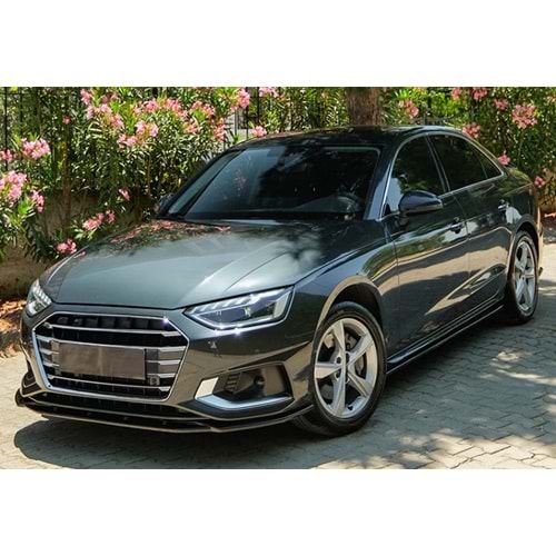 Audi A4 B9 FL 2019+ - Tampon Lipi/Ön, A Plus Std. Line V1 Stil, Piano Black Parlak Ürün Yüzeyi, Vakum