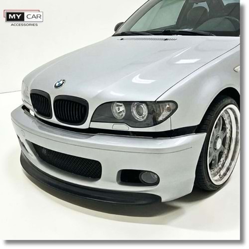 BMW E46 1997+ - Tampon Lipi/Ön, A Plus M Technic CSL V2 Stil, Piano Black Ürün Yüzeyi, Vakum