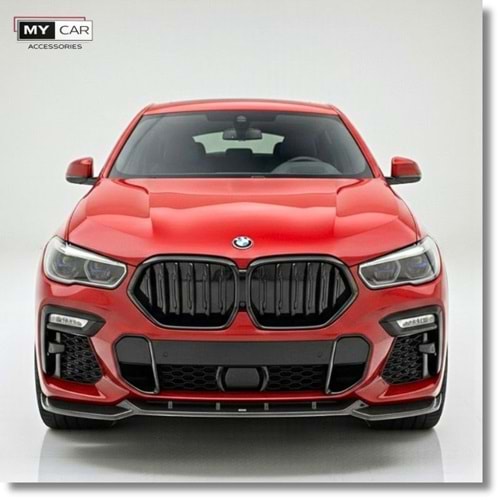 BMW G06 2020+ - Tampon Lipi/Ön, A Plus M Pack V2 Stil, Piano Black Parlak Ürün Yüzeyi, Vakum, ABS
