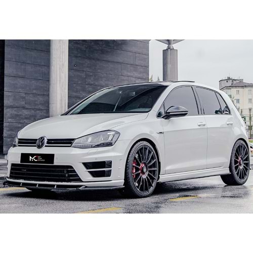 VW Golf Mk7 2012+ - Tampon Lipi/Ön, B Plus R V2 Stil, Piano Black Parlak Ürün Yüzeyi, Vakum