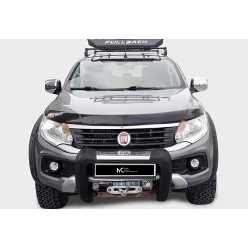 Fiat Fullback 2016+ - Kaput Üzeri Koruma MYC Oem St. Klipsli 4 mm, Piano Black Akr. Set