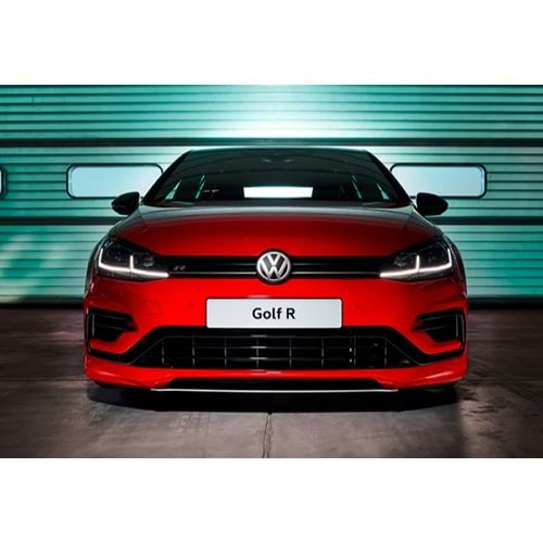 VW Golf Mk7 FL 2017+ - Far R Stil, Mercek, DRL Led Kayar Sinyal, Mat Siyah İç Yüzey, PC Set