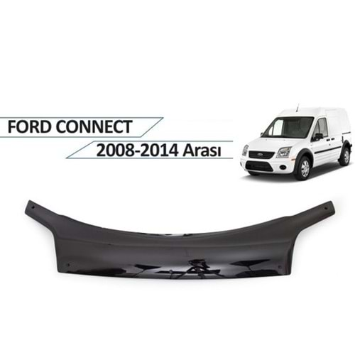 Ford Connect 2008-2013 Kaput Rüzgarlığı Piano Black FVM Oem Klipsli, Piano Black