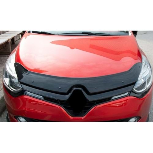 Renault Clio 4 2012+ Kaput Rüzgarlığı Piano Black FVM Oem Klipsli, Piano Black