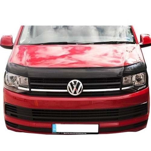 Vw Transporter 2014+ Kaput Rüzgarlığı Piano Black FVM Oem Klipsli, Piano Black