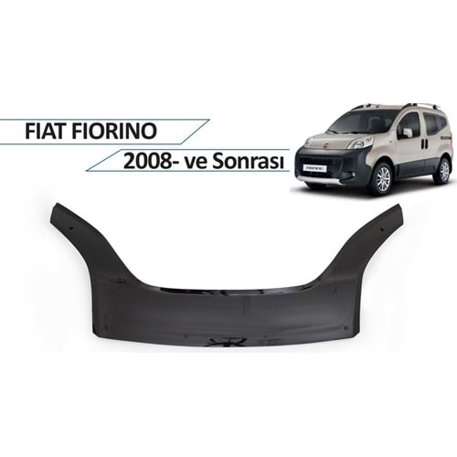 Fiat Fiorino 2008-2016 Kaput Rüzgarlığı Piano Black FVM Oem Klipsli, Piano Black