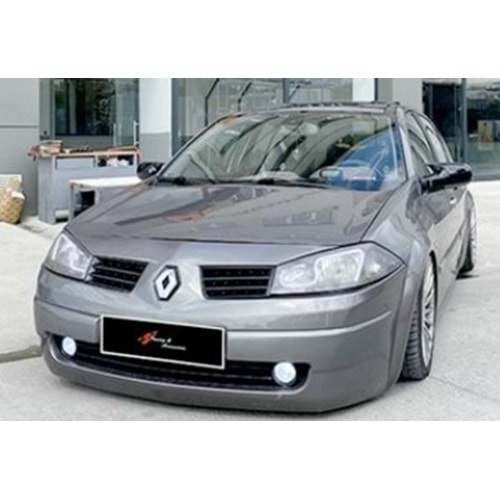 Renault Megane 2 2002+ - Ayna Kapağı Batman V1 Stil Yapıştırma, Piano Black Ürün Yüzeyi ABS Set