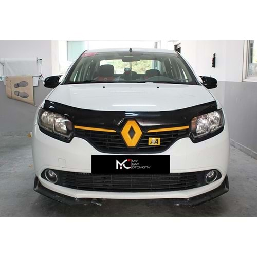 Renault Symbol 3 2012+ - Ayna Kapağı Batman V1 Stil Yapıştırma , Piano Black ABS Set