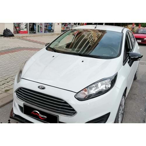 Ford Fiesta Mk6 2008+ - Ayna Kapağı Batman V1 Stil Yapıştırma, Piano Black Ürün Yüzeyi ABS Set