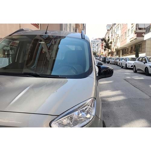 Ford Tran. Courier 2014+ - Ayna Kapağı Batman V1 Stil Yapıştırma , Piano Black ABS Set