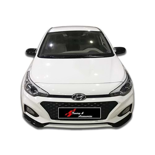 Hyundai I20 2014+ - Ayna Kapağı Batman V1 Stil Sinyalsiz Yapıştırma, Piano Black ABS Set