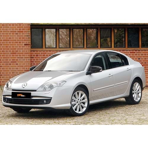 Renault Laguna 3 2007+ - Ayna Kapağı Batman V1 Stil Yapıştırma , Piano Black ABS Set