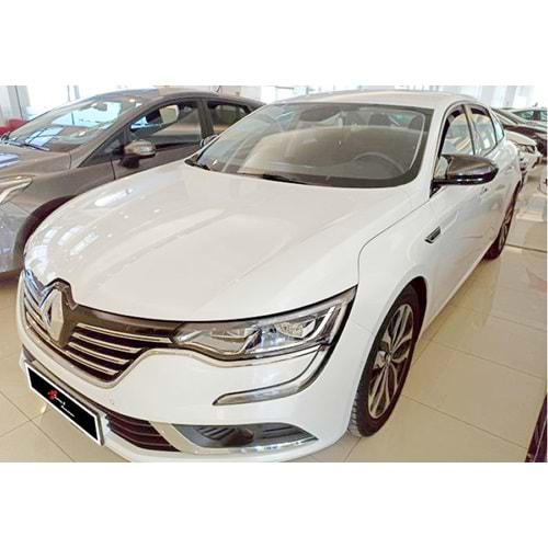 Renault Talisman 2015+ - Ayna Kapağı Batman V1 Stil Yapıştırma , Piano Black ABS Set