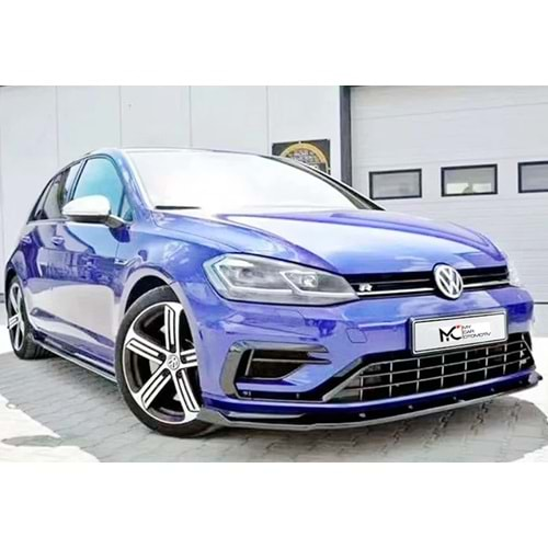 VW Golf Mk7 FL 2017+ - Ön Lip R CS Style, Piano Black Ürün Yüzeyi, Vkm.