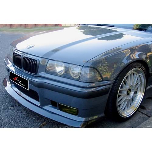 BMW E36 1990+ - Ön Lip M3 Stil, Piano Black Ürün Yüzeyi, Vkm.