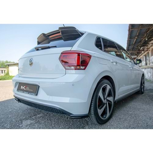 VW Polo Mk6 2018+ - Spoiler GTI Max A Plus+ V1 Tavan Üzeri, Piano Black Vkm.