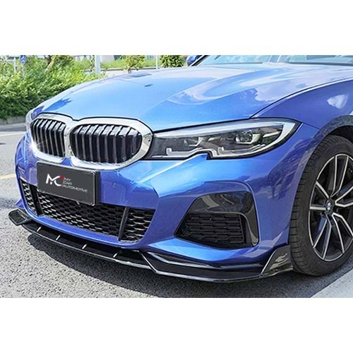 BMW G20 2019+ - Ön Lip Max A Plus+ 330i M Sport Stil, Piano Black Parlak Yüzey Vkm.