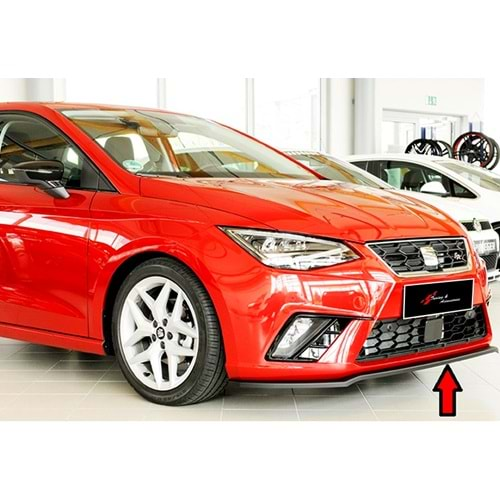 Seat Ibiza Mk5 2017+ - Ön Lip Rieger Design Standart Tmpn., Piano Black Ürün Yüzeyi, Vkm.