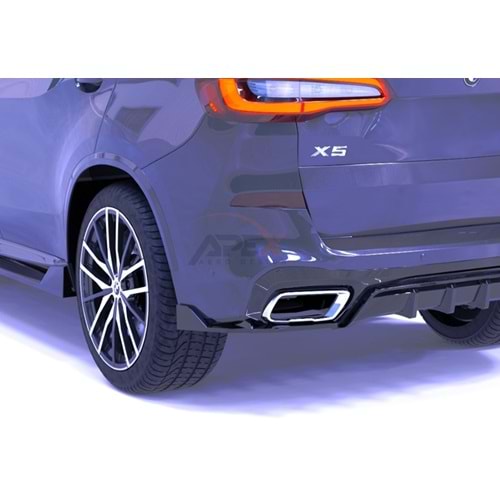 BMW G05 2019+ - Flap/Arka Yan, A Pex X5M Sport V1 Stil, Piano Black Parlak Ürün Yüzeyi, Vakum, Set