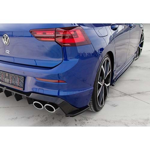 VW Golf Mk8 2019+ - Flap/Arka Yan, A Plus R V1 Stil, Piano Black Parlak Ürün Yüzeyi, Vkm., Set
