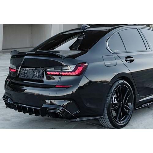 BMW G20 2019+ - Tampon Flap/Arka, A Plus M Pack V1 Stil, Piano Black Parlak Ürün Yüzeyi, Vakum