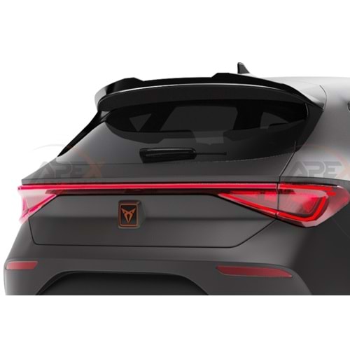 Seat Cupra Leon Mk1 2020+ - Spoiler, A Pex Cupra V1 Stil, Çift Taraflı Piano Black Parlak Ürün Yüzey, Vakum