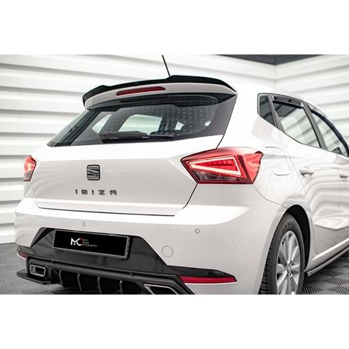 Seat Ibiza Mk5 2017+ - Spoiler Max A Plus+ V1 Stil, Çift Taraflı Piano Black Parlak Ürün Yüzey Vkm