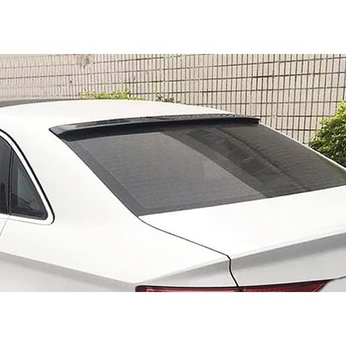 Audi A3 8Y SD 2020+ - Spoiler Oem V2 Stil, Cam Üzeri, Piano Black Boyalı Ürün Yüzeyi ABS