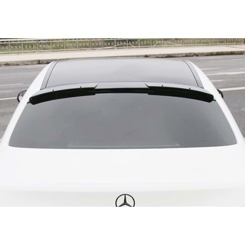 M. Benz W205 2015+ - Spoiler M4 V2 Stil Cam Üzeri , Piano Black ABS