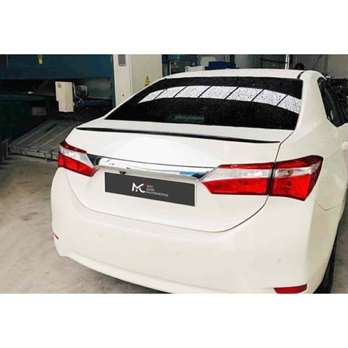 Toyota Corolla 11 2012+ - Spoiler Oem Anatomik V1 Stil Bagaj Üzeri, Parlak Siyah Ürün Yüzeyi Akrilik