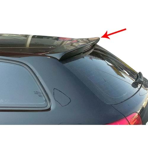 Audi A3 8P 2D 2003+ - Spoiler S3 Stil Tavan Üzeri, Piano Black FRP