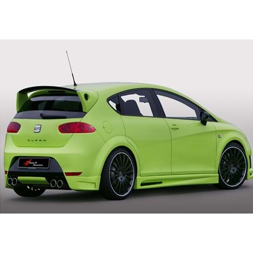 Seat Leon Mk2 FL 2009+ - Spoiler, JE Design V1 Stil, Tavan Üzeri, Piano Black Boyalı Ürün Yüzeyi, FRP