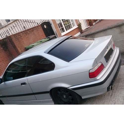BMW E36 2D 1990+ - Spoiler, Rieger Stil, Tavan Üzeri, Piano Black Boyalı Ürün Yüzeyi, FRP