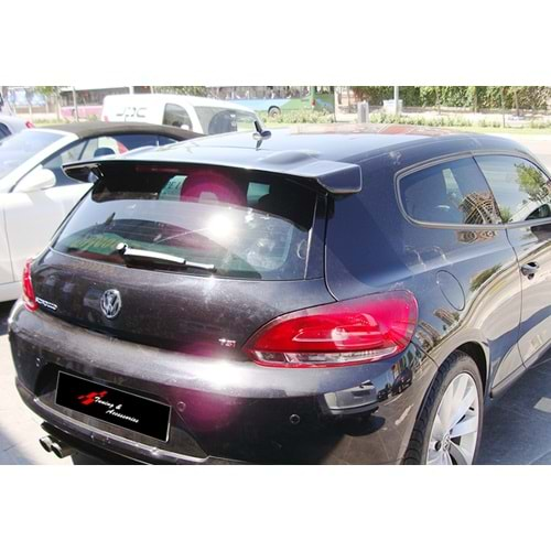 VW Scirocco Mk3 2008+ - Spoiler R Cup Stil Tavan Üzeri, Piano Black Boyalı Ürün Yüzeyi, FRP