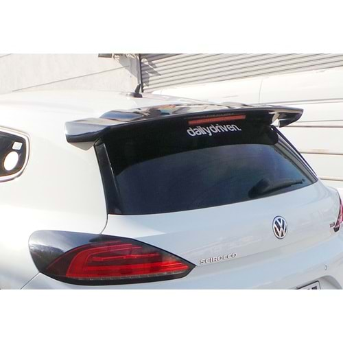 VW Scirocco Mk3 FL 2014+ - Spoiler R Cup Stil Tavan Üzeri, Piano Black FRP